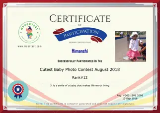 Certificate Preview
