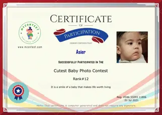 Certificate Preview