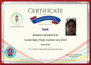 Certificate Preview