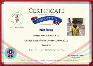 Certificate Preview
