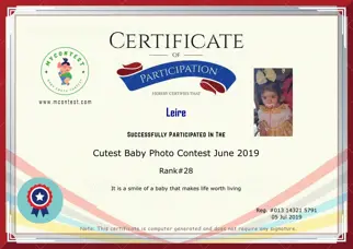 Certificate Preview