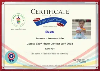 Certificate Preview