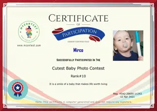 Certificate Preview