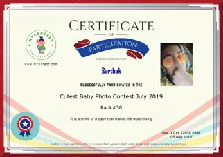 Certificate Preview