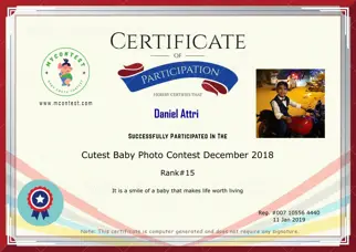 Certificate Preview