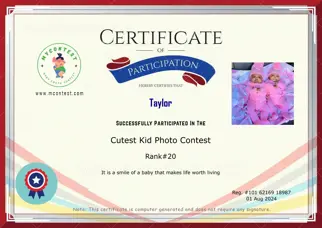 Certificate Preview