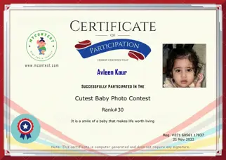 Certificate Preview