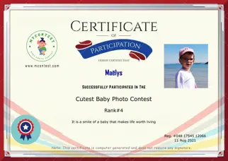 Certificate Preview