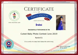 Certificate Preview