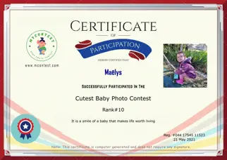 Certificate Preview