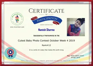 Certificate Preview