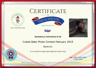 Certificate Preview
