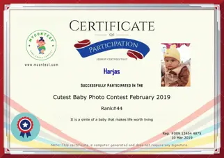 Certificate Preview