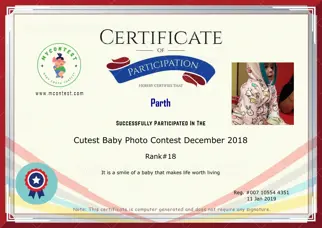 Certificate Preview