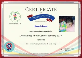 Certificate Preview