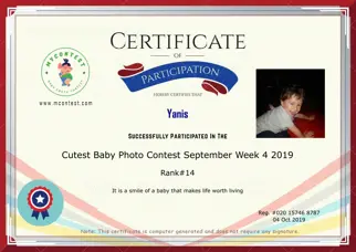 Certificate Preview