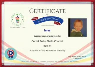 Certificate Preview