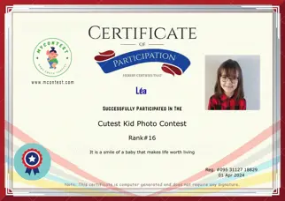 Certificate Preview