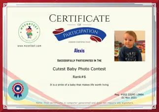 Certificate Preview