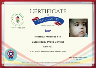 Certificate Preview